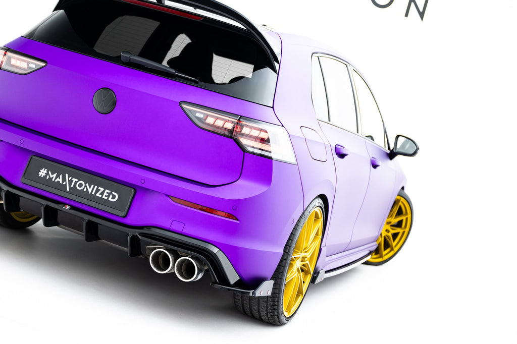 Splitters laterales traseros V.6 + Flaps Volkswagen Golf R Hatchback Mk8 Facelift