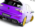 Splitters laterales traseros V.6 + Flaps Volkswagen Golf R Hatchback Mk8 Facelift