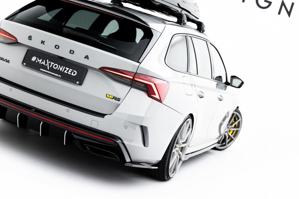 Splitters laterales traseros V.7 Skoda Octavia RS Liftback / Familiar Mk4