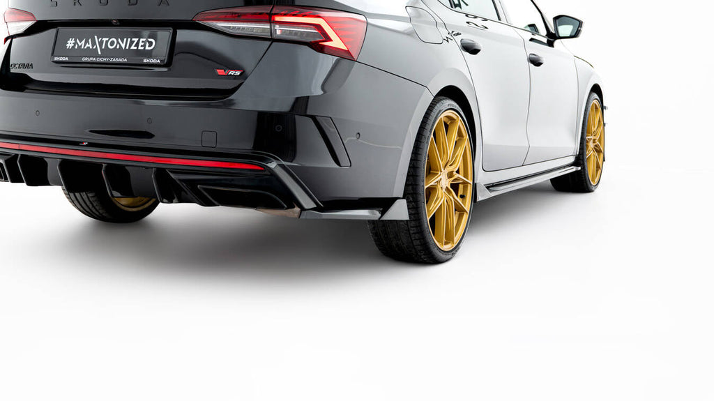 Splitters laterales traseros V.8 Skoda Octavia RS Liftback / Familiar Mk4 Facelift