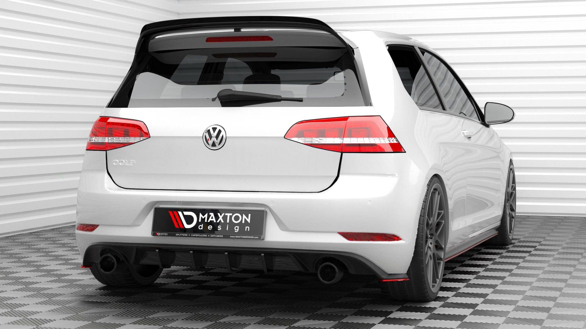 Splitters laterales traseros Volkswagen Golf Mk7 Facelift V2