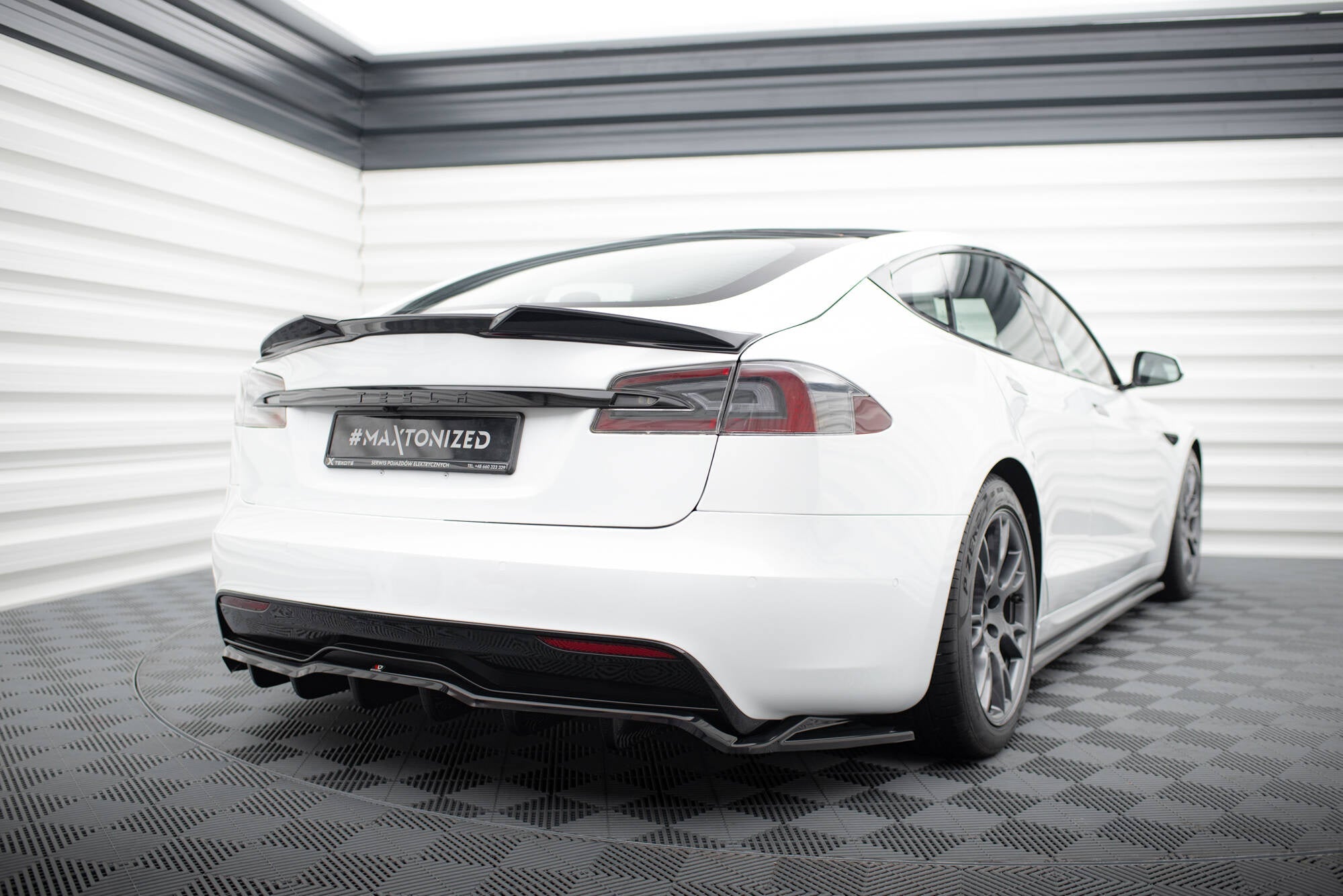 Extensión de alerón 3D Tesla Model S Plaid Mk1 Facelift