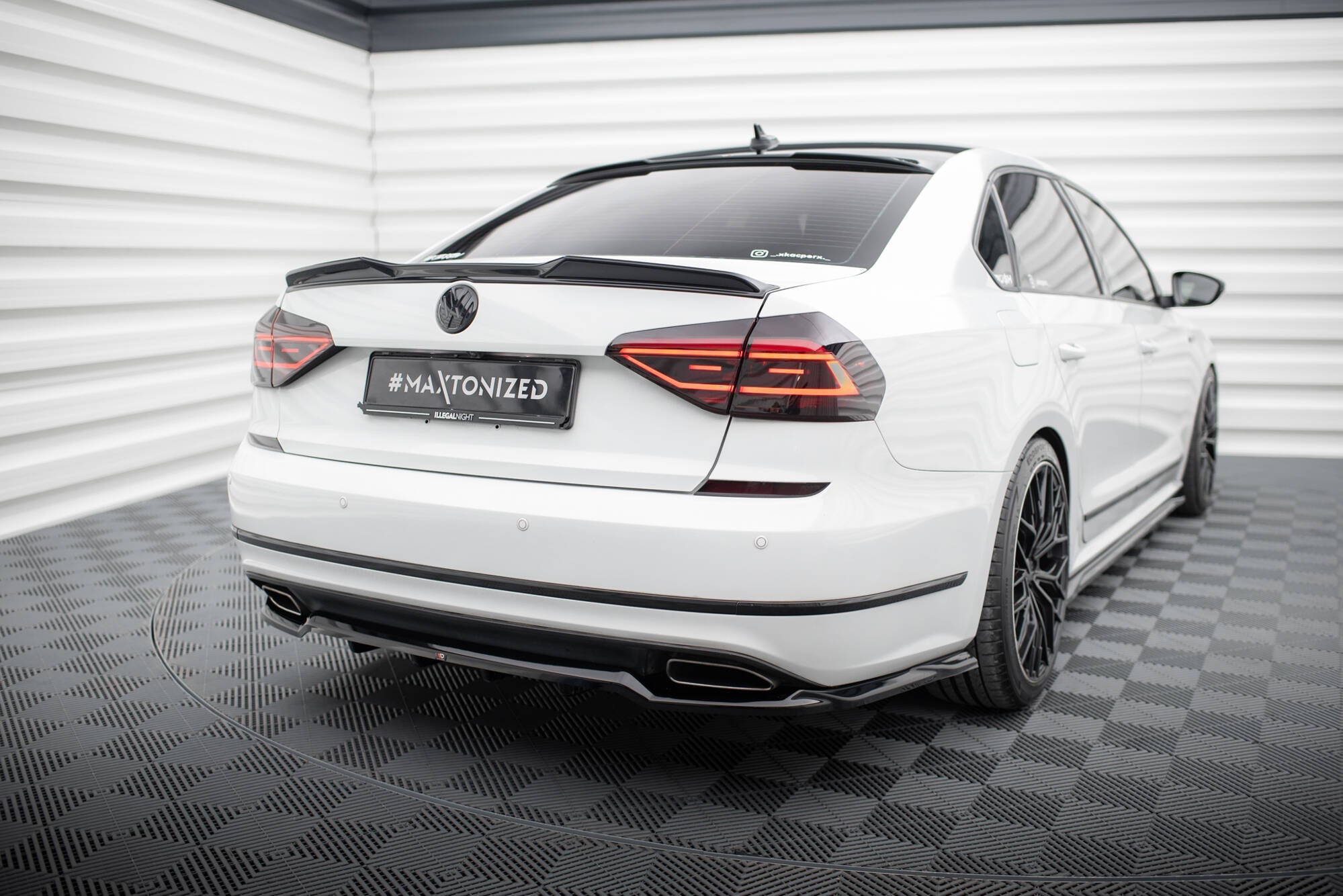 Extensión de alerón 3D Volkswagen Passat GT B8 Facelift USA