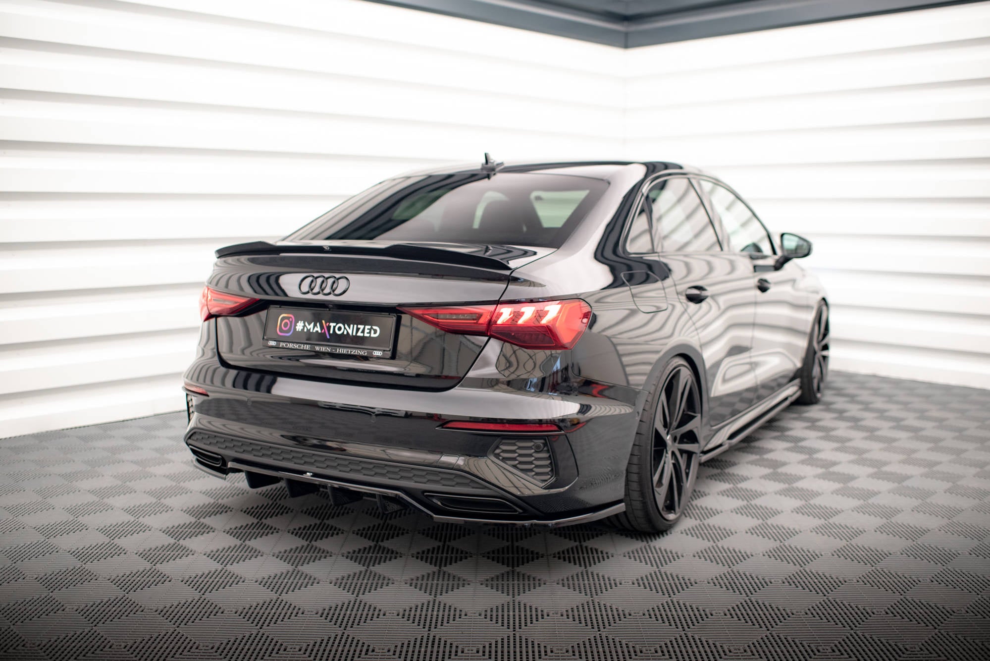 Extensión de alerón Audi A3 / A3 S-Line / S3 / RS3 Berlina / Sedán 8Y