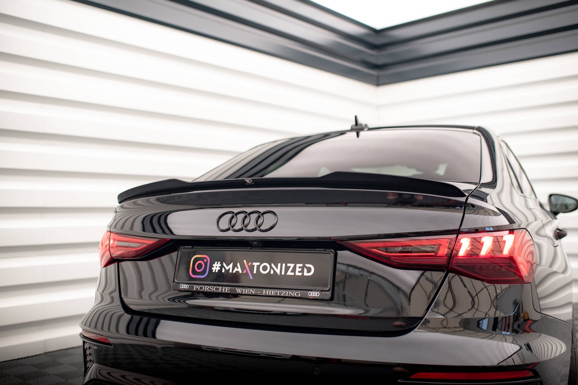 Extensión de alerón Audi A3 / A3 S-Line / S3 / RS3 Berlina / Sedán 8Y