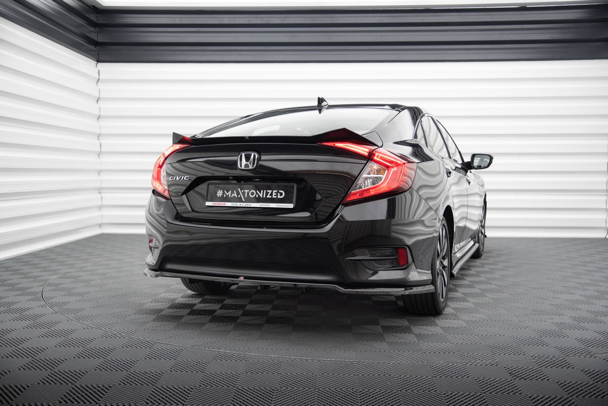 Extensión de alerón Honda Civic Berlina / Sedán Mk10 / Mk10 Facelift