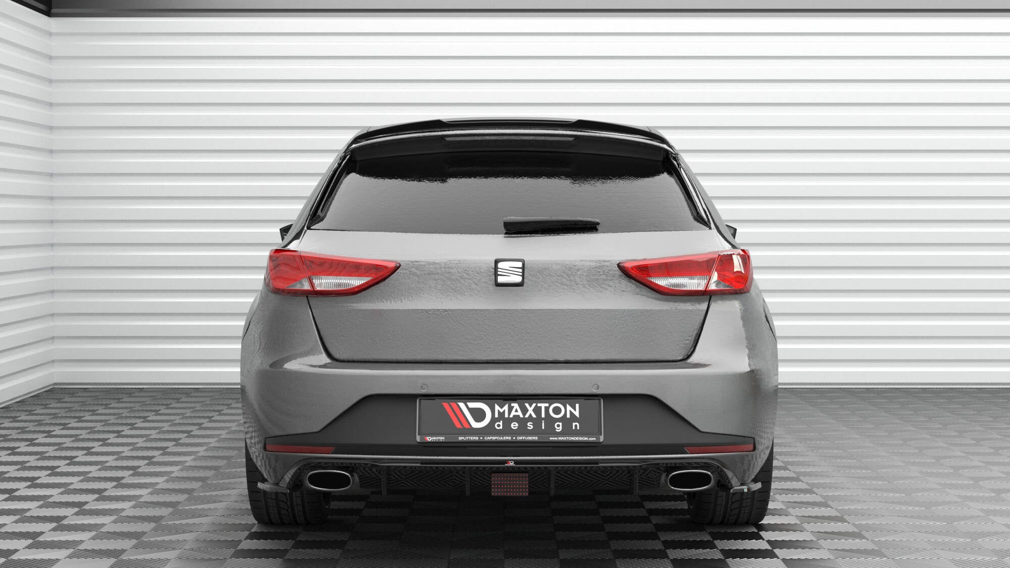Extensión de alerón V.2 Seat Leon Cupra Sportstourer Mk3 Facelift