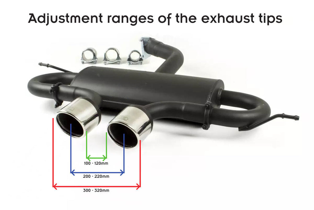 VW Golf VI, Golf V R32, and Scirocco Mk3 Sport Rear Silencer