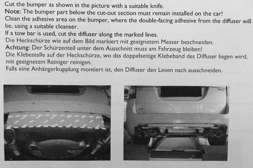 Saab 9-3 Aero MK2 Facelift Diffuser