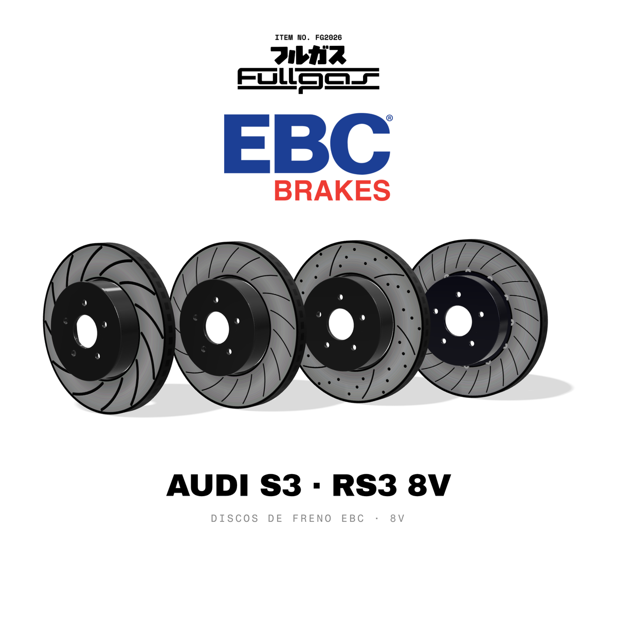 Discos de freno EBC Audi S3 / RS3 8V: BSD, USR, GD, SG