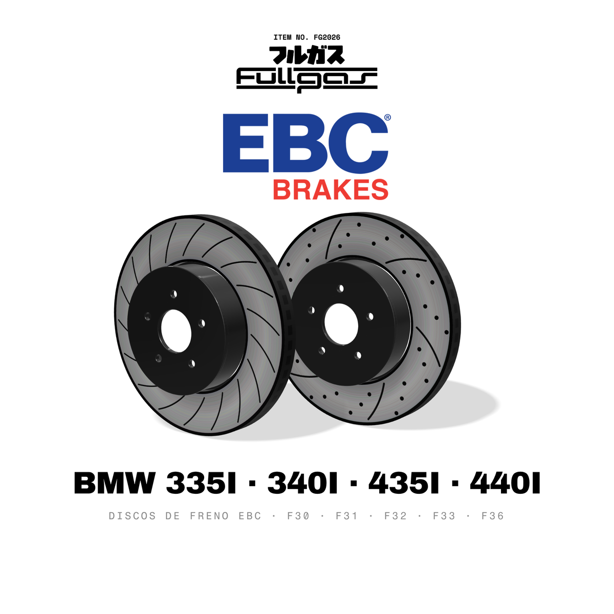 Discos de freno EBC BMW 335i / 340i F30 F31 y 435i / 440i F32 F33 F36: USR, GD