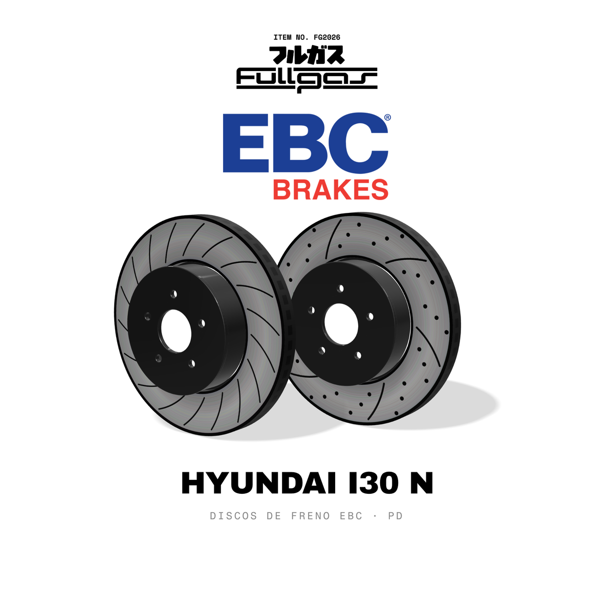 Discos de freno EBC Hyundai i30 N: USR, GD
