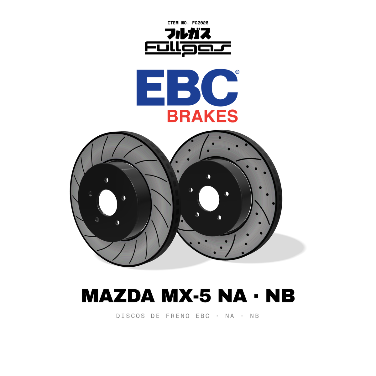 Discos de freno EBC Mazda MX-5 NA / NB: USR, GD