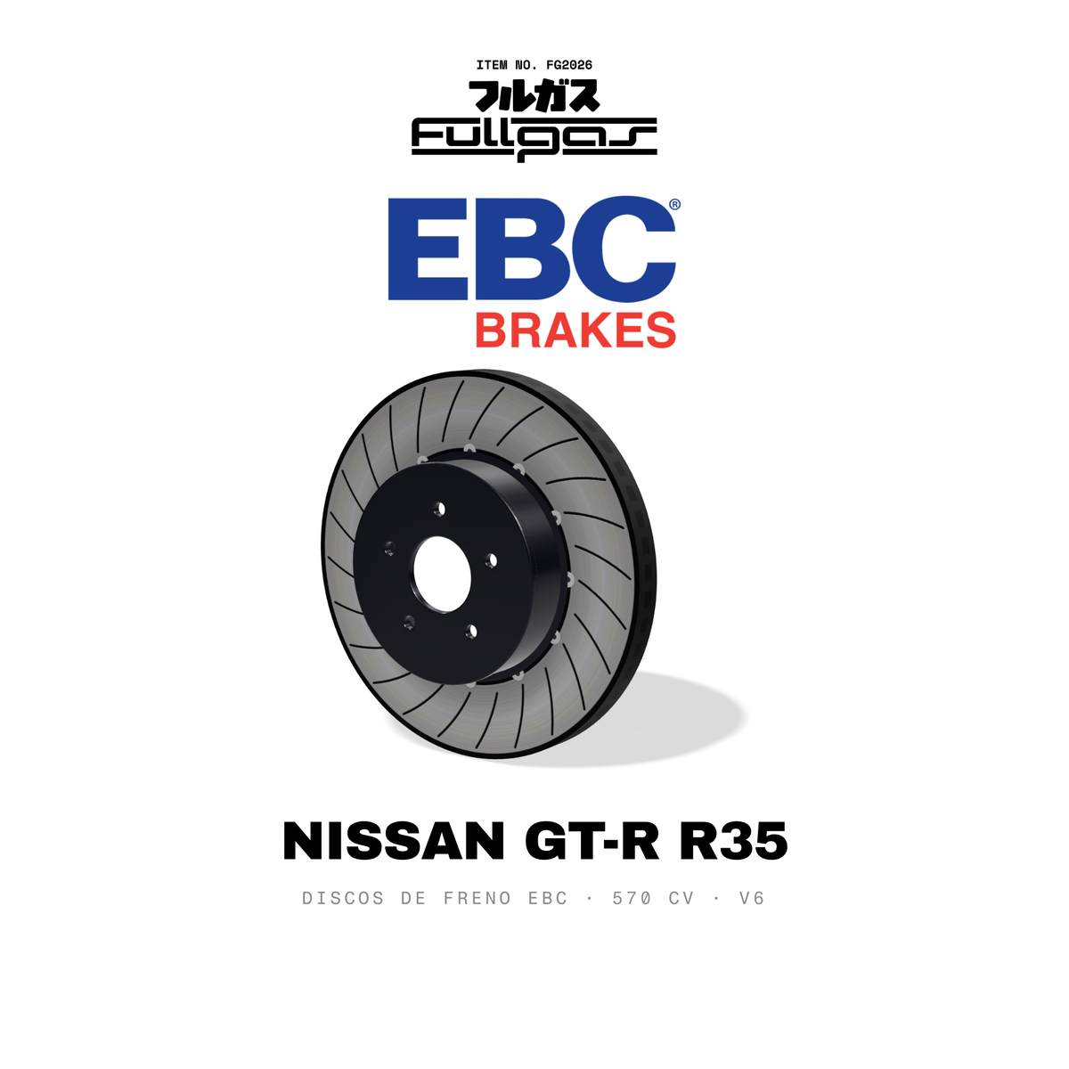 Discos de freno EBC Nissan GT-R R35: SG