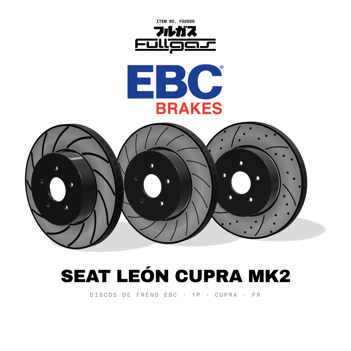 Discos de freno EBC Seat León Cupra / FR Mk2 (1P): BSD, USR, GD