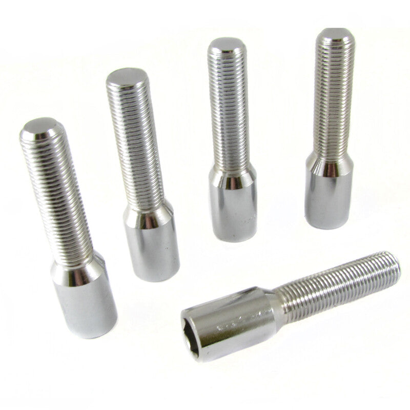 Tornillos de rueda Japan Racing Internal Drive M12x1,25 plata 45 mm