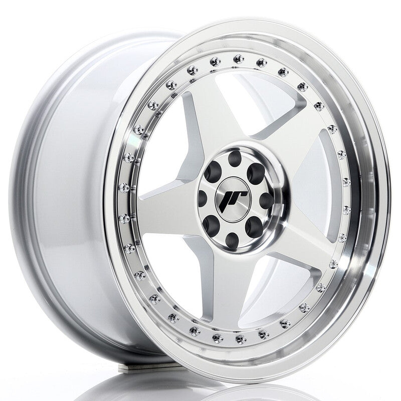 Llantas Japan Racing JR-6 Plata cara mecanizada