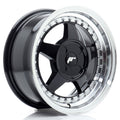 Llantas Japan Racing JR-6 Negro brillo labio mecanizado