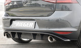 DIFUSOR TRASERO RIEGER NEGRO BRILLO GOLF MK7.5 GTI