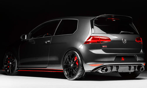 DIFUSOR TRASERO RIEGER NEGRO BRILLO GOLF MK7.5 GTI - FULL GAS