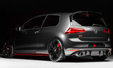 DIFUSOR TRASERO RIEGER NEGRO BRILLO GOLF MK7.5 GTI