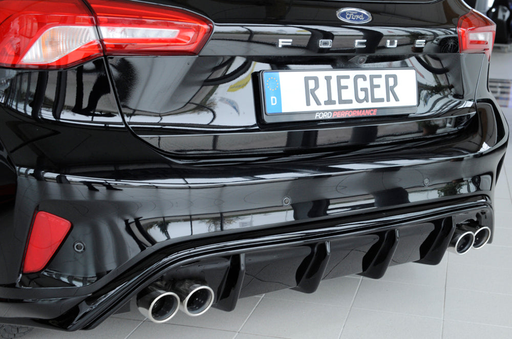 DIFUSOR RIEGER EN NEGRO BRILLO PARA FORD FOCUS MK4 ST-LINE - FULL GAS