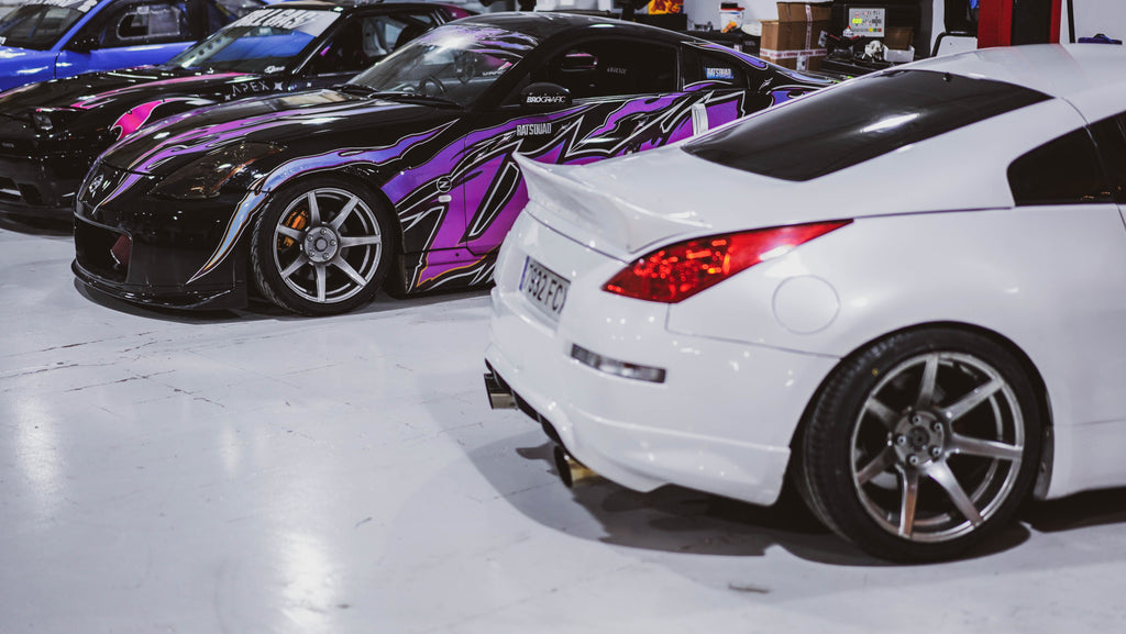 SET 4 LLANTAS 7TWENTY STYLE55 PARA NISSAN 350Z - HYPER BLACK - FULL GAS