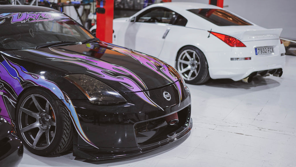 SET 4 LLANTAS 7TWENTY STYLE55 PARA NISSAN 350Z - HYPER BLACK - FULL GAS