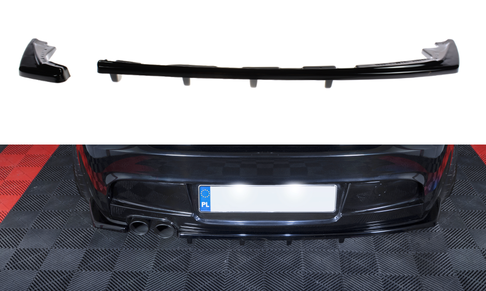 EXTENSION DIFUSOR CENTRAL CON ALETAS VERTICALES FOR BMW 1 E81/ E87 M-PACK FACELIFT - FULL GAS