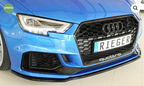 LIP RIEGER DELANTERO AUDI RS3 NEGRO BRILLO (8V)/ 02-17 - FULL GAS