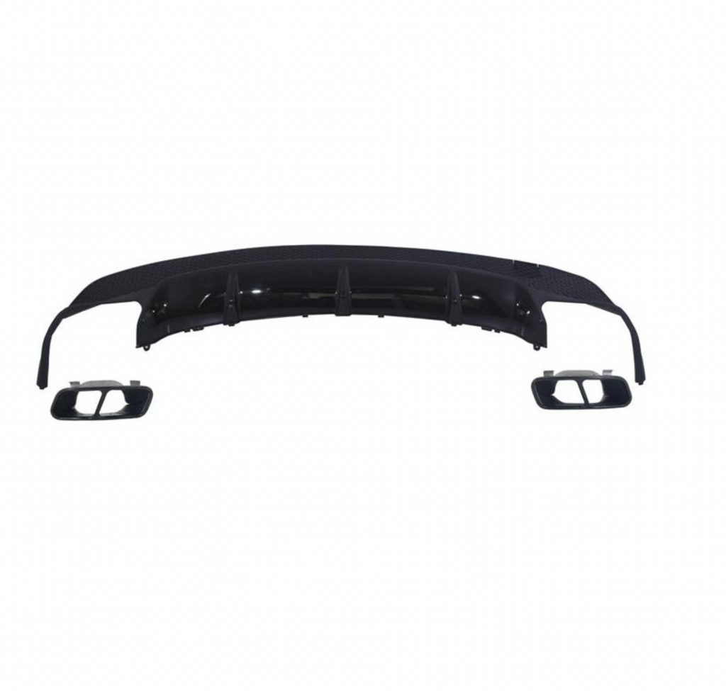 DIFUSOR TRASERO PARA MERCEDES CLA W117 BLACK AMG - FULL GAS