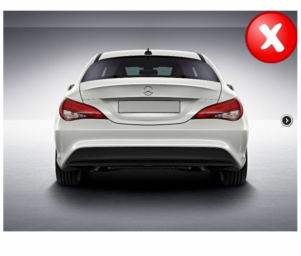 DIFUSOR TRASERO PARA MERCEDES CLA W117 BLACK AMG - FULL GAS