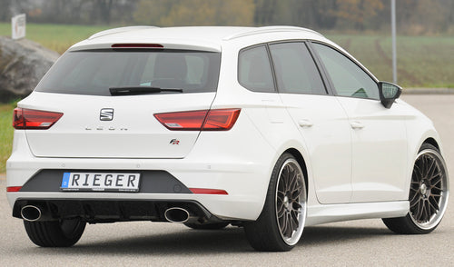 DIFUSOR DEPORTIVO 2 SALIDAS RIEGER SEAT LEON 5F ST FACELIFT (SIN BOLA DE REMOLQUE) - FULL GAS