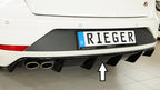 DIFUSOR DEPORTIVO 1 SALIDA RIEGER SEAT LEON 5F FR ST FACELIFT (CON BOLA DE REMOLQUE ORIGINAL) - FULL GAS