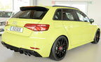 DIFUSOR DEPORTIVO 2 SALIDAS DOBLES RIEGER AUDI A3 8V FACELIFT S-LINE - FULL GAS
