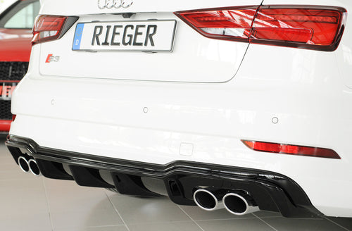 DIFUSOR DEPORTIVO 2 SALIDAS DOBLES RIEGER AUDI A3 8V FACELIFT S-LINE - FULL GAS