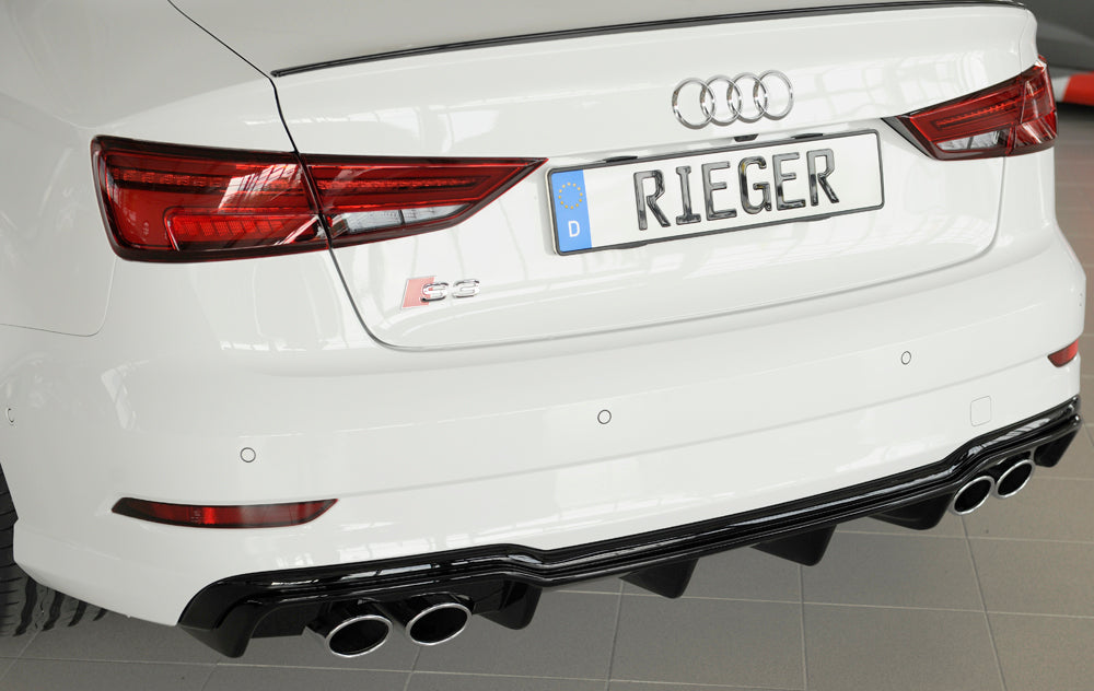 DIFUSOR DEPORTIVO 2 SALIDAS DOBLES RIEGER AUDI A3 8V FACELIFT S-LINE - FULL GAS