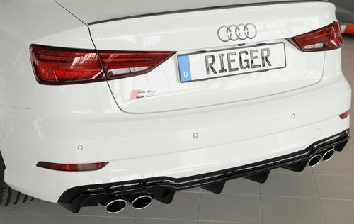 DIFUSOR DEPORTIVO 2 SALIDAS DOBLES RIEGER AUDI A3 8V FACELIFT S-LINE - FULL GAS
