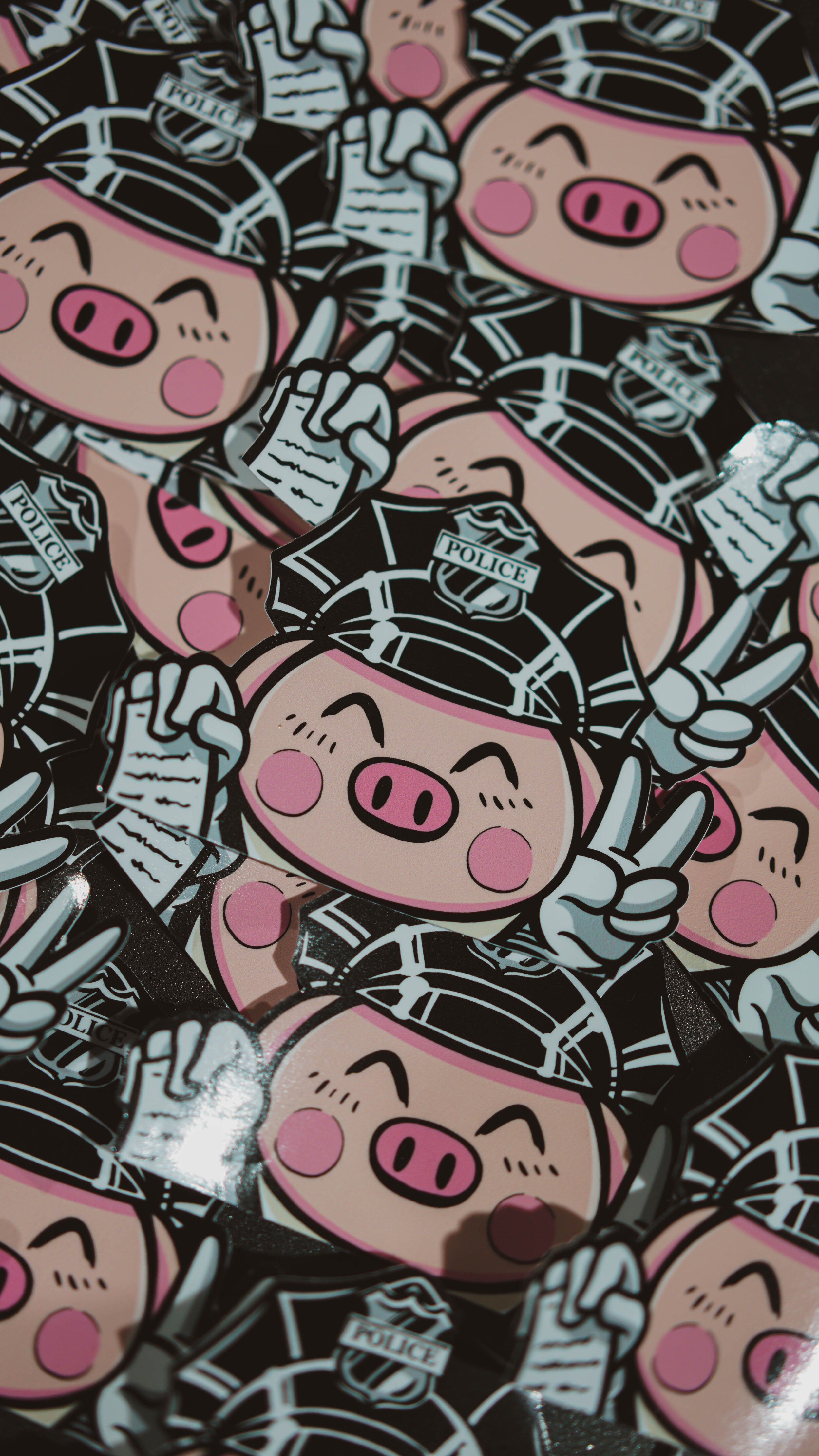 PEGATINA PEEKING WINDOW PIG - FULL GAS