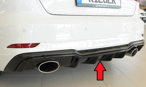 DIFUSOR DEPORTIVO 2 SALIDAS OVALADAS RIEGER AUDI A3 8V FACELIFT S-LINE - FULL GAS