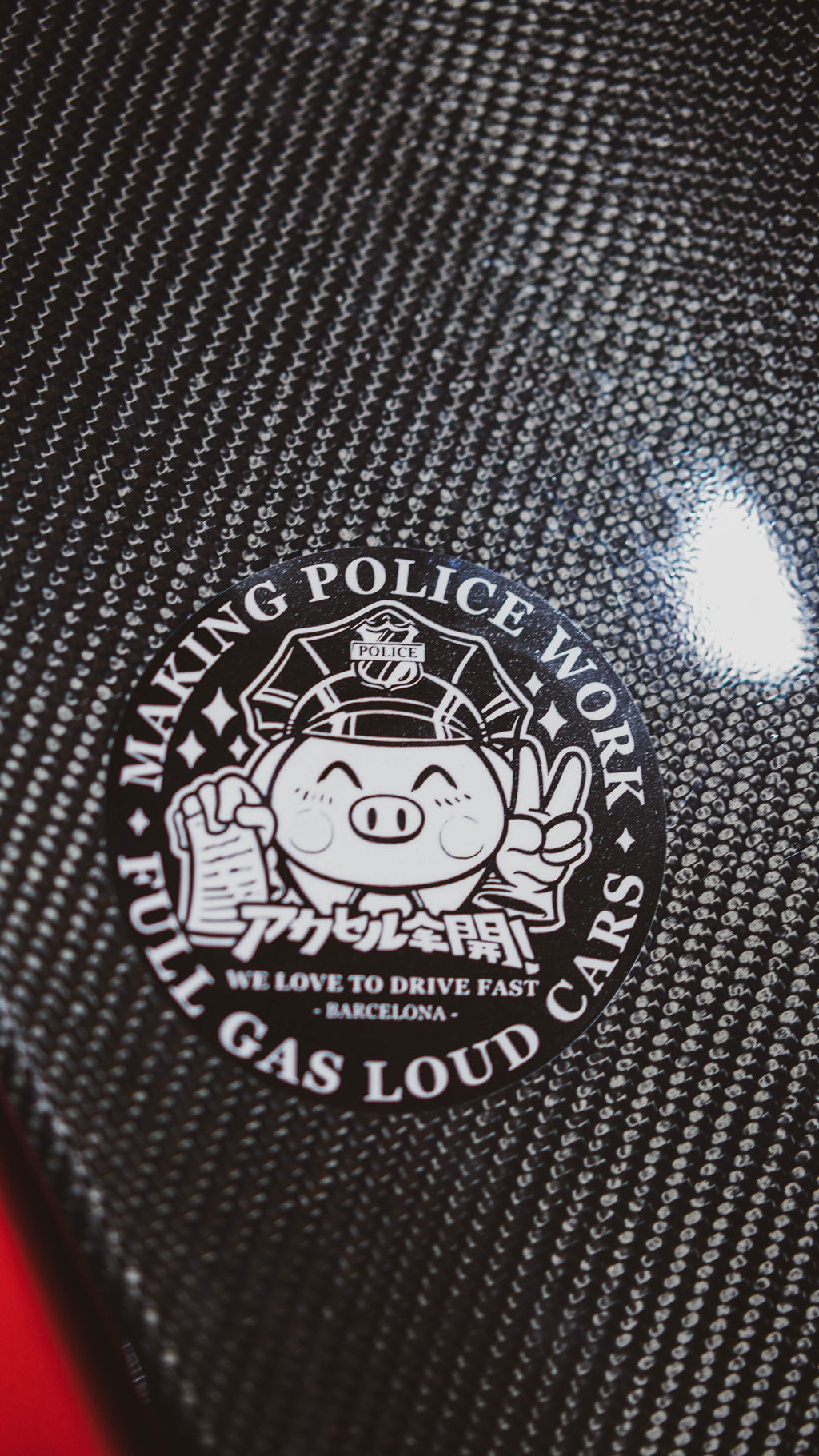 PEGATINA MAKING POLICE WORK - FULL GAS LOUD CARS - FULL GAS