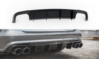 DIFUSOR 2 SALIDAS DOBLES MAXTON AUDI A6 C7 S-LINE - NEGRO BRILLO - FULL GAS