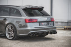 DIFUSOR 2 SALIDAS DOBLES MAXTON AUDI A6 C7 S-LINE - NEGRO BRILLO - FULL GAS