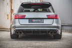 DIFUSOR 2 SALIDAS DOBLES MAXTON AUDI A6 C7 S-LINE - NEGRO BRILLO - FULL GAS